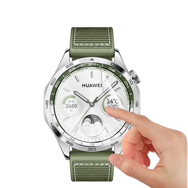 Bizon Glass Watch Hydrogel Skärmskydd för Huawei Watch GT 4 46mm, 2 stycken