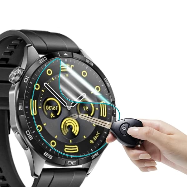 Bizon Glass Watch Hydrogel Skärmskydd för Huawei Watch GT 4 46mm, 2 stycken
