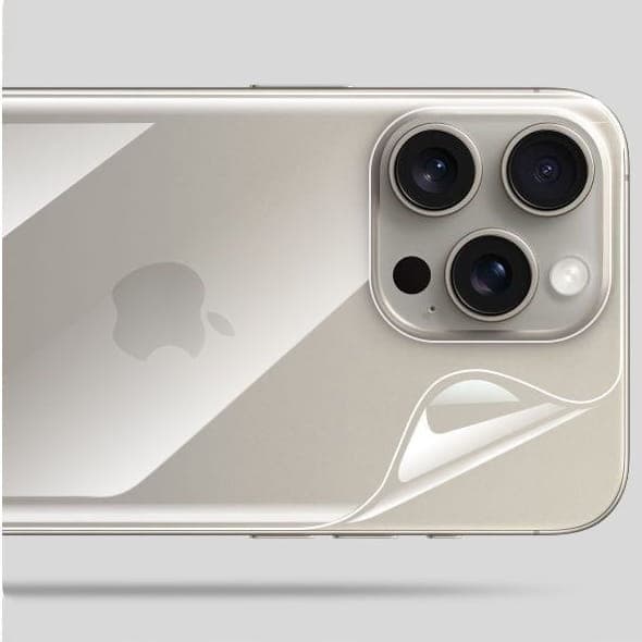 Bizon Glass Hydrogel Bakfilm, iPhone 15 Pro, 2 st.