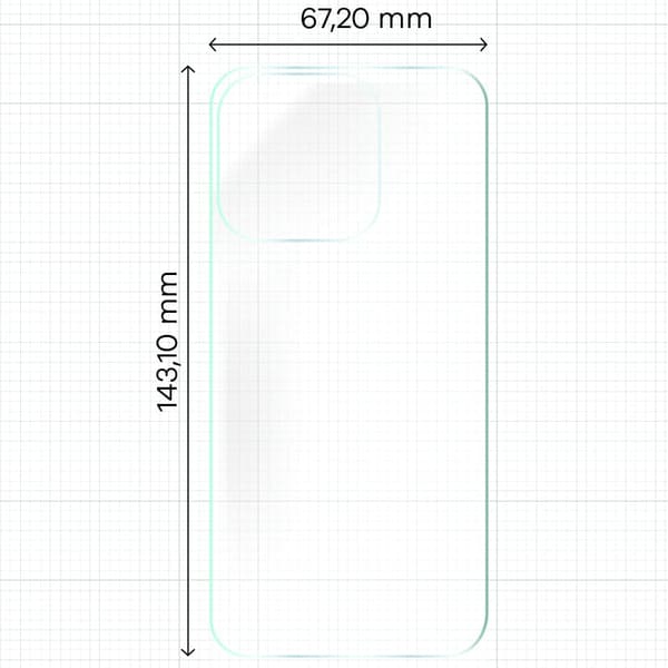Bizon Glass Hydrogel Bakfilm, iPhone 15 Pro, 2 st.