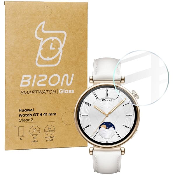Bizon Glass Watch Klart härdat glas för Huawei Watch GT 4 41mm