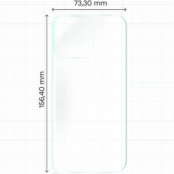 Bizon Glass Hydrogel Bagfilm, iPhone 15 Pro Max, 2 stk.