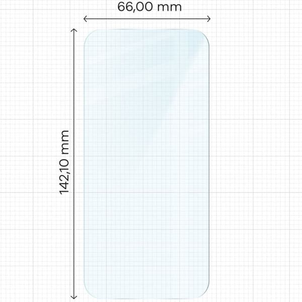 Bizon Glass Clear 2 härdat glas för iPhone 15 / 15 Pro / 16