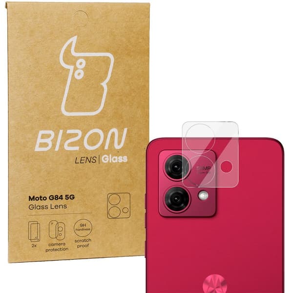 Bizon Glass Lens för Motorola Moto G84 5G, 2 st.