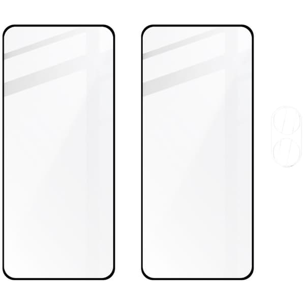 2x lasi + kameralasi BIZON Edge 2 pakkaus Oppo A78 4G:lle