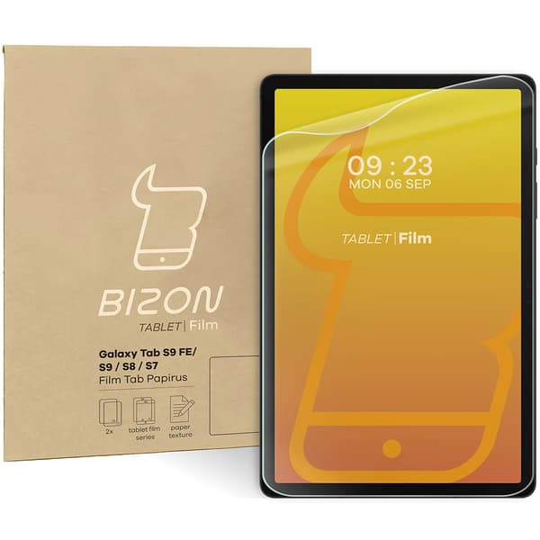 Bizon Film Tab Papirus pappersimitationsfolie för Galaxy Tab S8/S7, 2 stycken