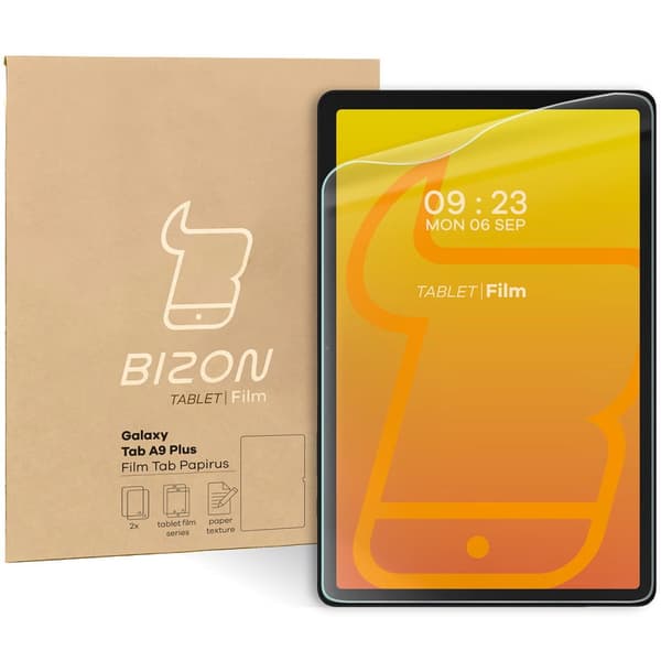 Bizon Film Tab Papirus pappersimitationsfolie för Galaxy Tab A9 Plus, 2 stycken