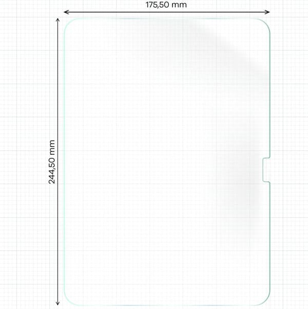 Bizon Film Tab Papirus pappersimitationsfolie för iPad 11/10 generationen. 2025/2022, 2 stycken