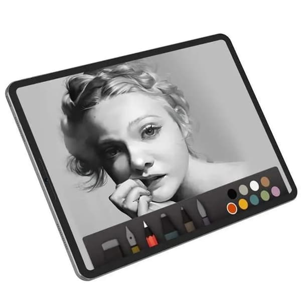 Bizon Film Tab Papirus pappersimitationsfolie för Lenovo Tab P12 12.7 TB 370, 2 stycken