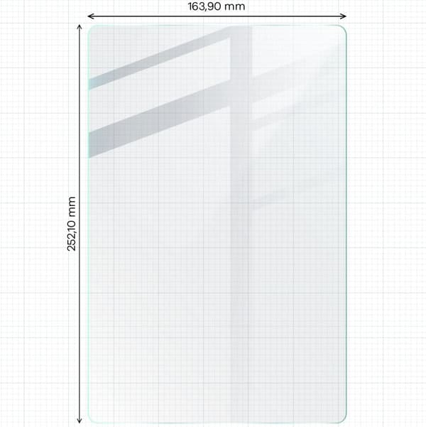 Bizon Glass Tab Klar härdat glas för Galaxy Tab A9 Plus, 2 stycken