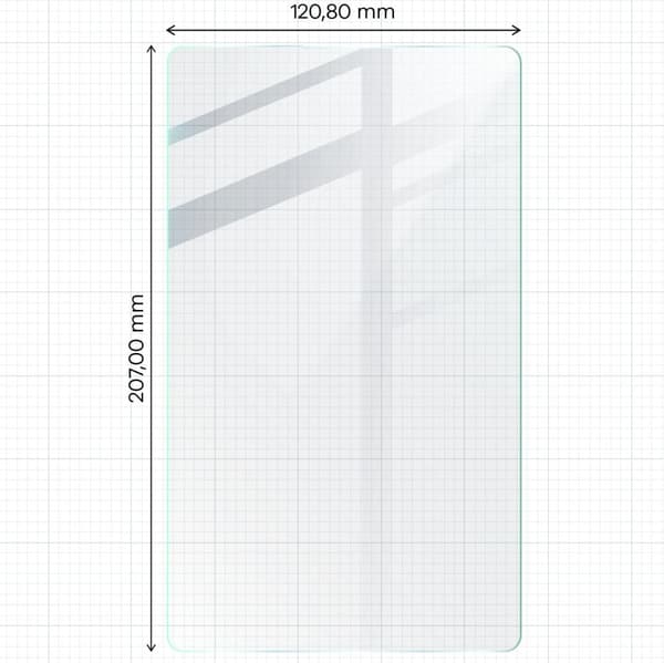Bizon Glass Tab Klar härdat glas för Galaxy Tab A9, 2 st