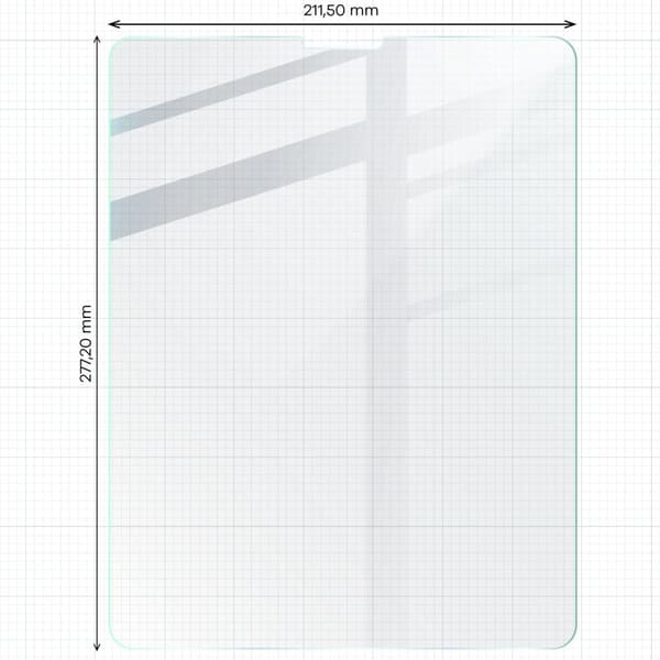 Bizon Glass Tab Klar hærdet glas til iPad Pro 12.9 2022/2021/2020/2018, 2 stk.