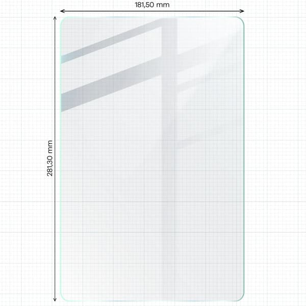 Bizon Glass Tab Genomskinligt Härdat Glas för Galaxy Tab S10 Plus/S9 FE Plus/S9 Plus/S8 Plus/S7 Plus/S7, 2 stycken