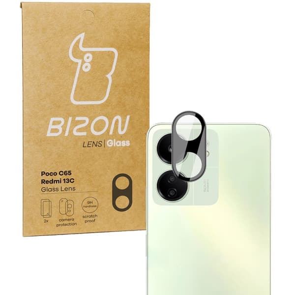 Bizon Glass Linse til Redmi 13C/Poco C65, 2 stk.