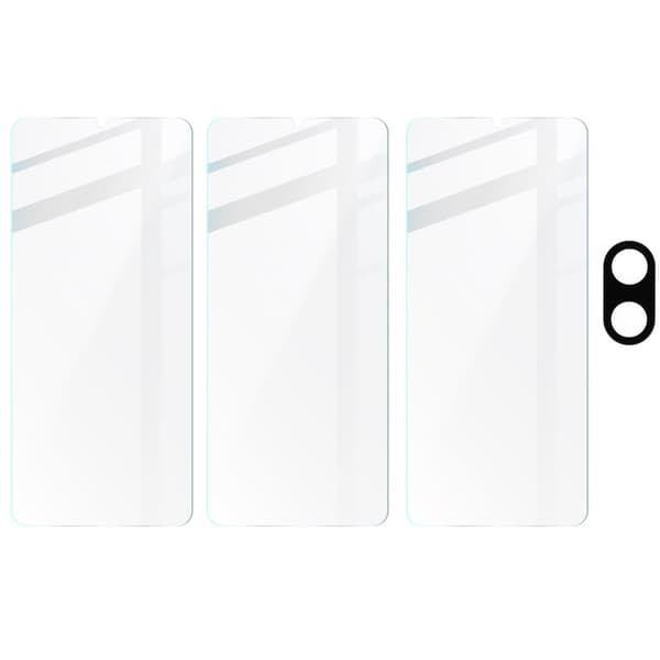 3x Lasi + Kameralasi BIZON Clear 2 Pakkaus Redmi 13C/Poco C65:lle