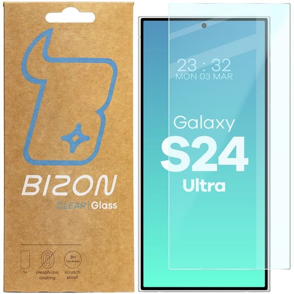 Bizon Glass Clear 2 Hærdet Glas til Galaxy S24 Ultra