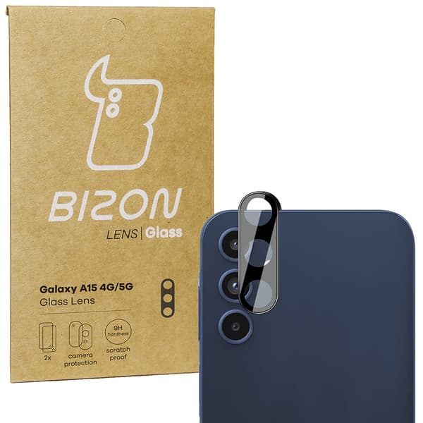 Bizon Glass Lens för Galaxy A15 4G/5G, 2 st.