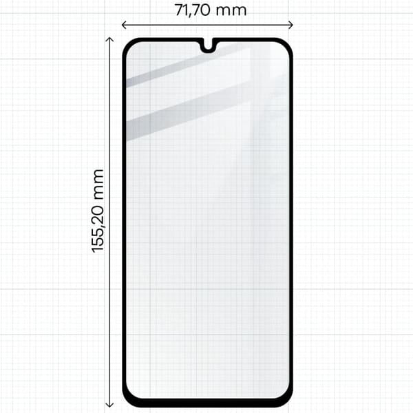 Bizon Glass Edge 2 Härdat Glas för Galaxy A15 4G/5G, Galaxy A25 5G/M15 5G