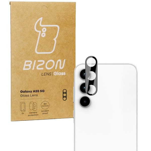 Bizon Glass Lens för Galaxy A55 5G, 2 stycken