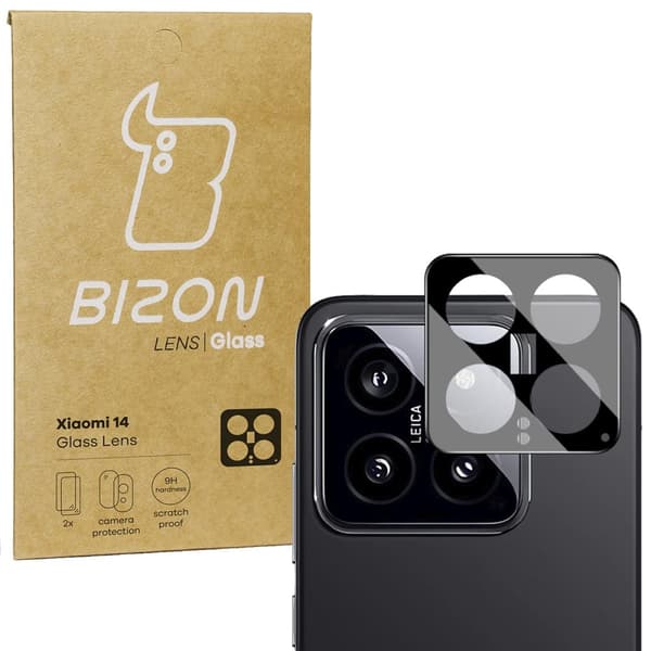 Bizon Glass Lens för Xiaomi 14, 2 stycken