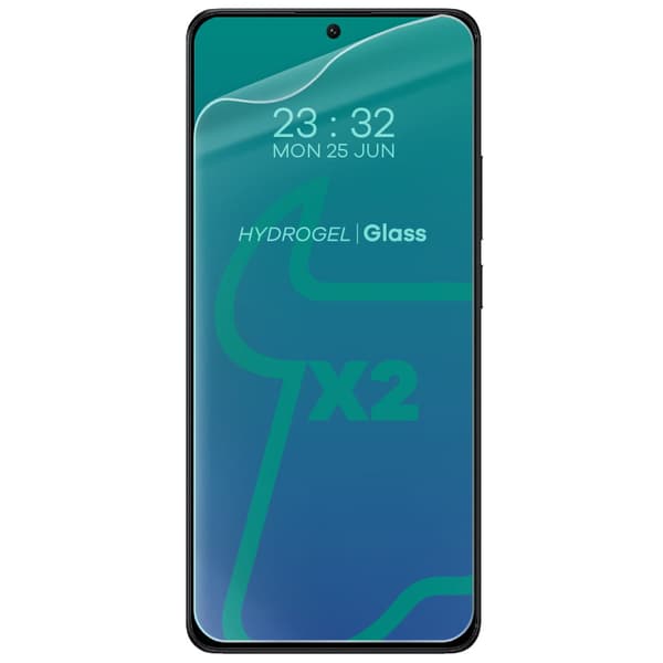 Bizon Glass Hydrogel Framskärmskydd för Xiaomi Poco X6 Pro / X7 Pro, 2 stycken