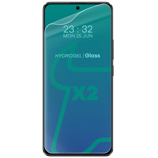 Bizon Glass Hydrogel Framsida Hydrogelfilm för Xiaomi Poco X6 / Poco M6 Pro 4G / Redmi Note 13 5G / Redmi Note 13 Pro 4G/5G, 2 stycken