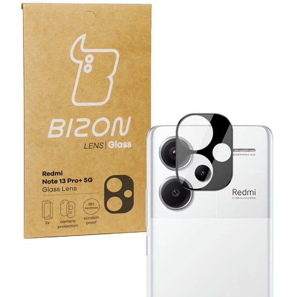 Bizon Glaslins för Xiaomi Redmi Note 13 Pro Plus 5G, 2 stycken