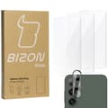 Miniatyrbillede 1 af 5: 3x Glas + kameraglas BIZON Clear 2-pak til Galaxy S24 Plus