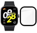 Miniatyrbild 3 av 5: Bizon Glass Watch Edge Hybridglas för Redmi Watch 4, Svart
