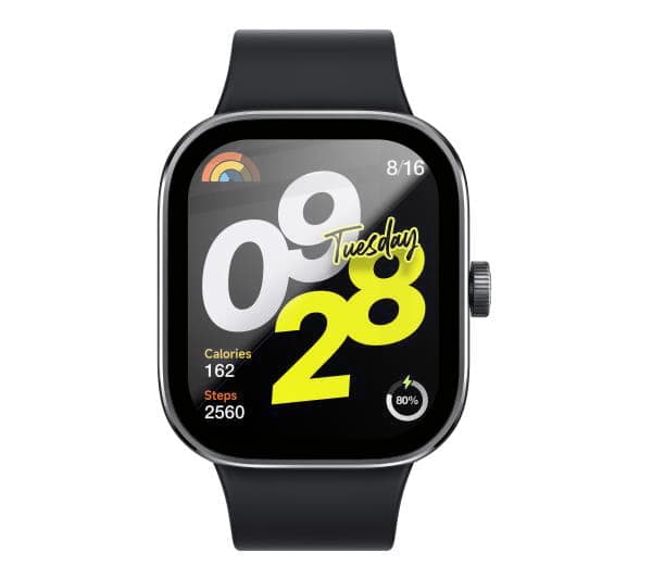 Bizon Glass Watch Edge Hybridglas för Redmi Watch 4, Svart