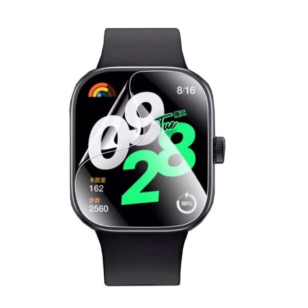 Bizon Glass Watch Hydrogel Skärmskydd för Redmi Watch 4, 2 stycken