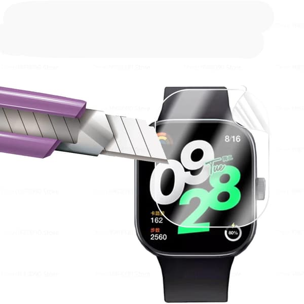Bizon Glass Watch Hydrogel Skärmskydd för Redmi Watch 4, 2 stycken