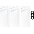 Miniatyrbillede 5 af 6: 3x Glas + kameraglas BIZON Clear 2-pak til Galaxy A15 4G/5G