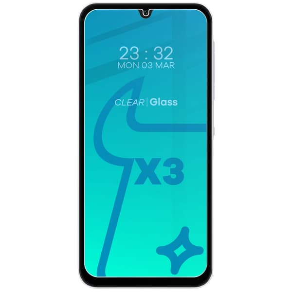 3x Glas + Kameraglas BIZON Clear 2-pack för Galaxy A25 5G