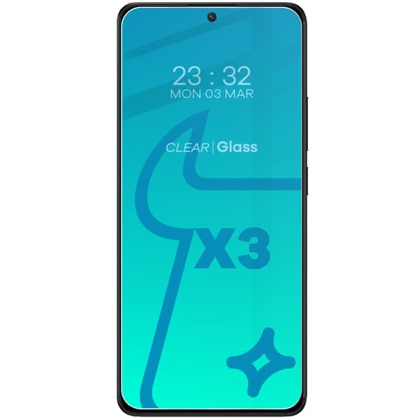 3x Glas + Kameraglas BIZON Clear 2-pack för Xiaomi Poco X6 Pro