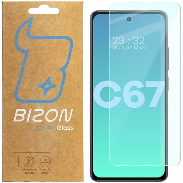 Bizon Glass Clear 2 Härdat Glas för Realme C67 4G