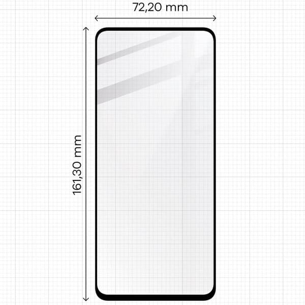 Bizon Glass Edge 2 Hærdet Glas til Realme C67 4G