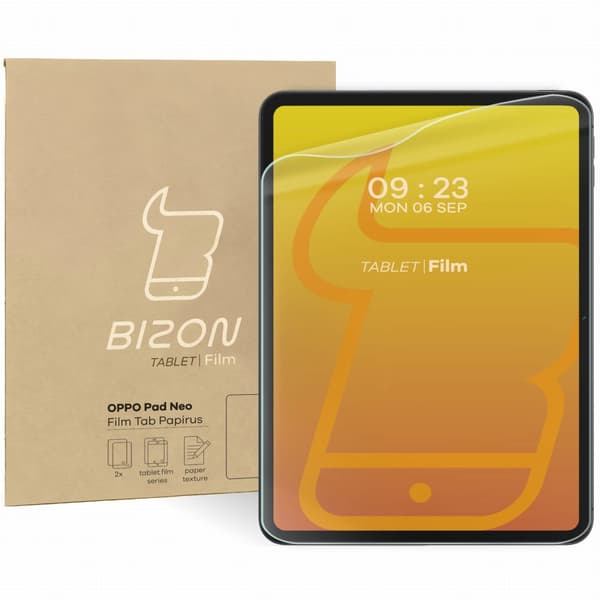 Bizon Film Tab Papirus pappersimitationsfolie för OPPO Pad Neo, 2 stycken