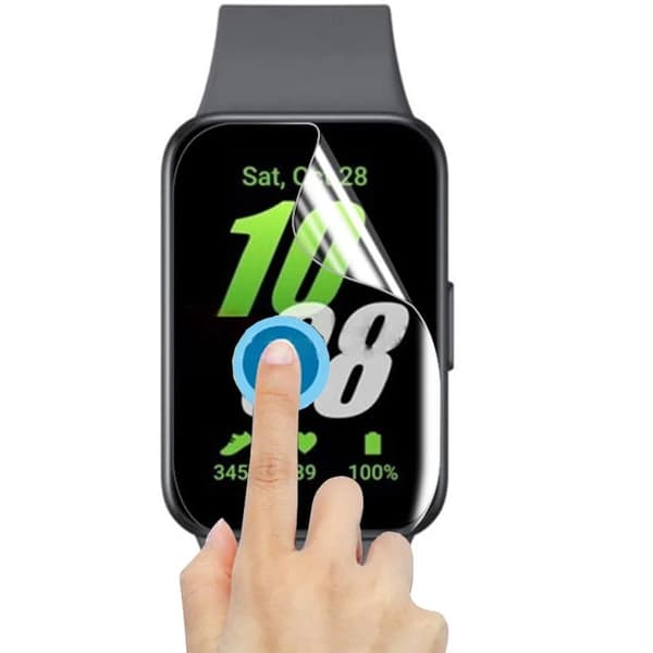 Hydrogelfilm för Bizon Glass Watch Hydrogelskärm för Galaxy Fit 3, 2 stycken