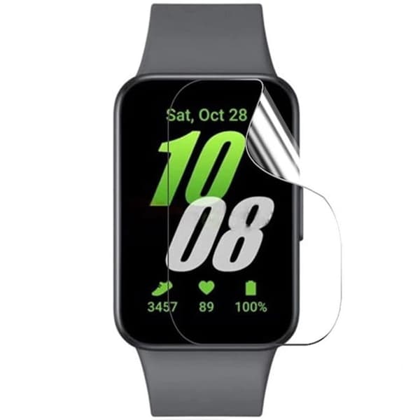 Hydrogelfilm för Bizon Glass Watch Hydrogelskärm för Galaxy Fit 3, 2 stycken