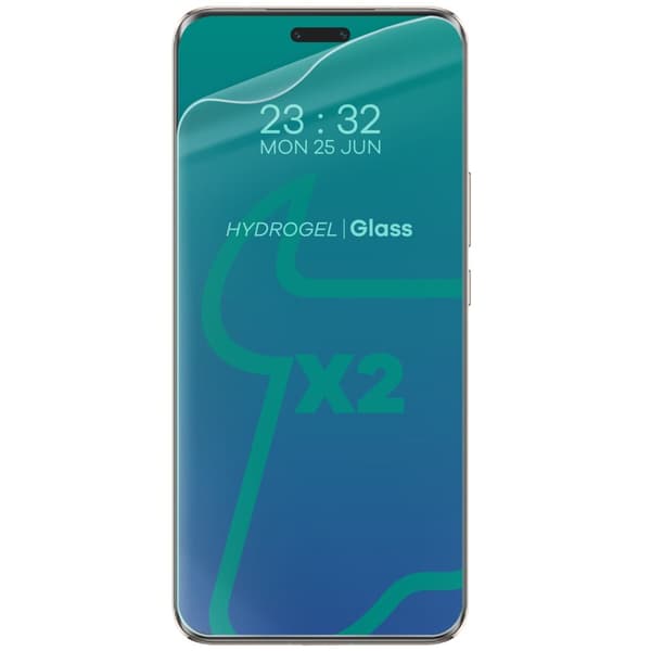 Bizon Glass Hydrogel Framskärmskydd för Honor Magic6 Pro, 2 st.