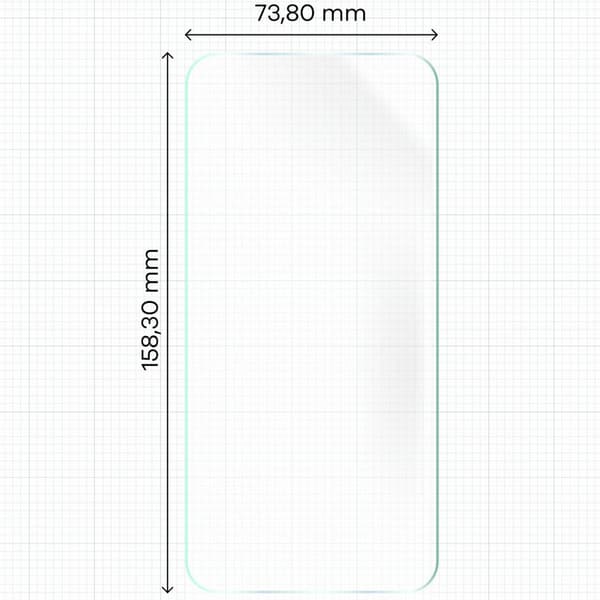 Bizon Glass Hydrogel Framskärmskydd för Honor Magic6 Pro, 2 st.