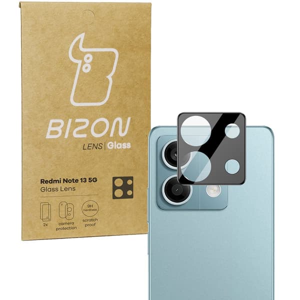 Bizon Glaslins för Xiaomi Redmi Note 13 5G, 2 stycken