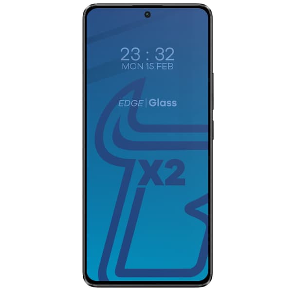 2x Glas + Kameraglas BIZON Edge 2-pack för Xiaomi Poco X6 / Redmi Note 13 Pro 5G