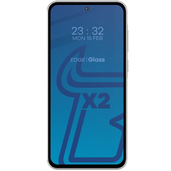 2x Glas + Kameraglas BIZON Edge 2-pack för Galaxy A55 5G