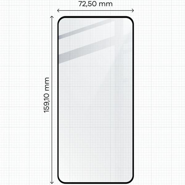 2x Glas + kameraglas BIZON Edge 3D för OnePlus 12R