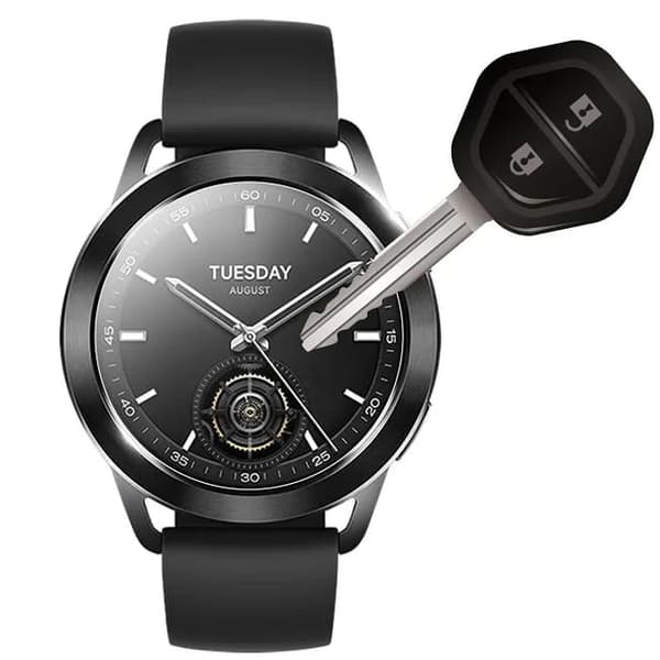 Bizon Glass Watch Klart Härdat Glas för Xiaomi Watch S3