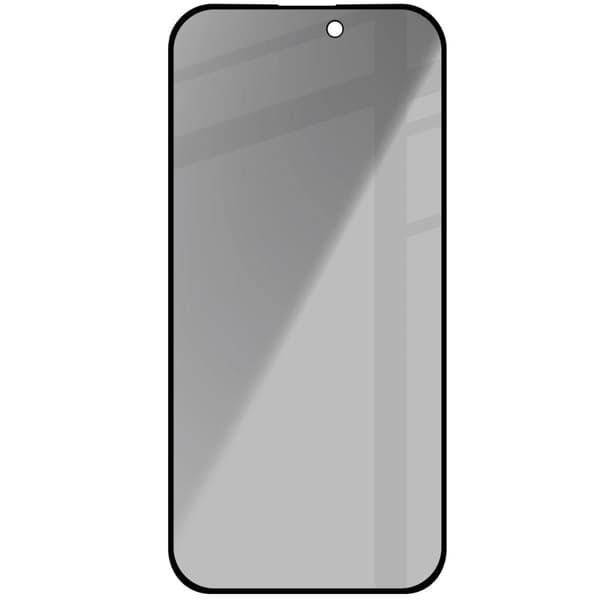 Bizon Glass Edge Shadow -karkaistusta lasista valmistettu iPhone 14 Pro Max -suojakalvo, savunharmaa ja mustalla kehyksellä