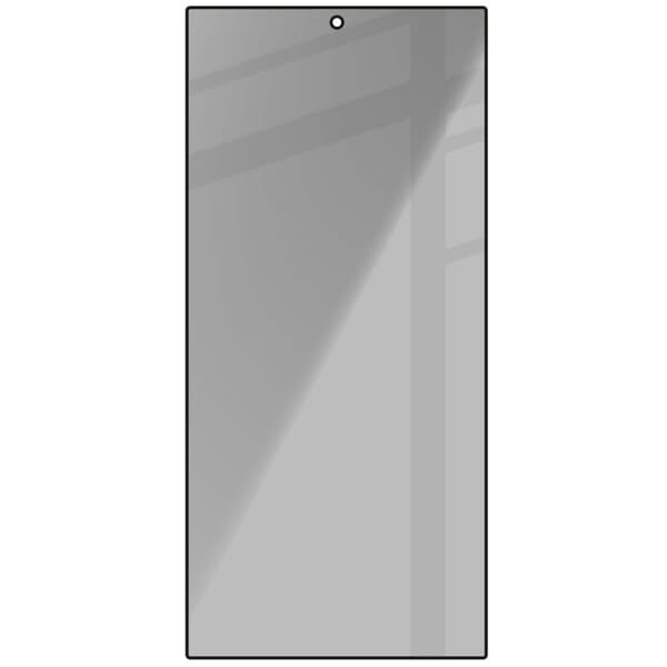 Bizon Glass Edge Shadow Privacy Hærdet Glas til Galaxy S24 Ultra, Tonet med Sort Ramme