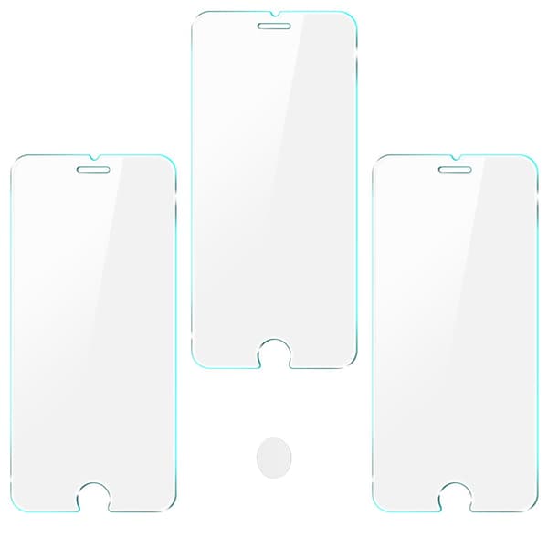 Bizon Glass Härdat Glas - 3 st + lins, iPhone SE 2022/2020, 8/7